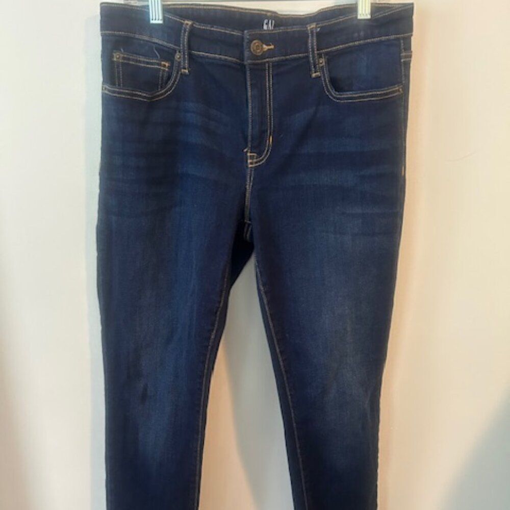 GAP Denim 5 pocket straight ankle jeans, size 30R